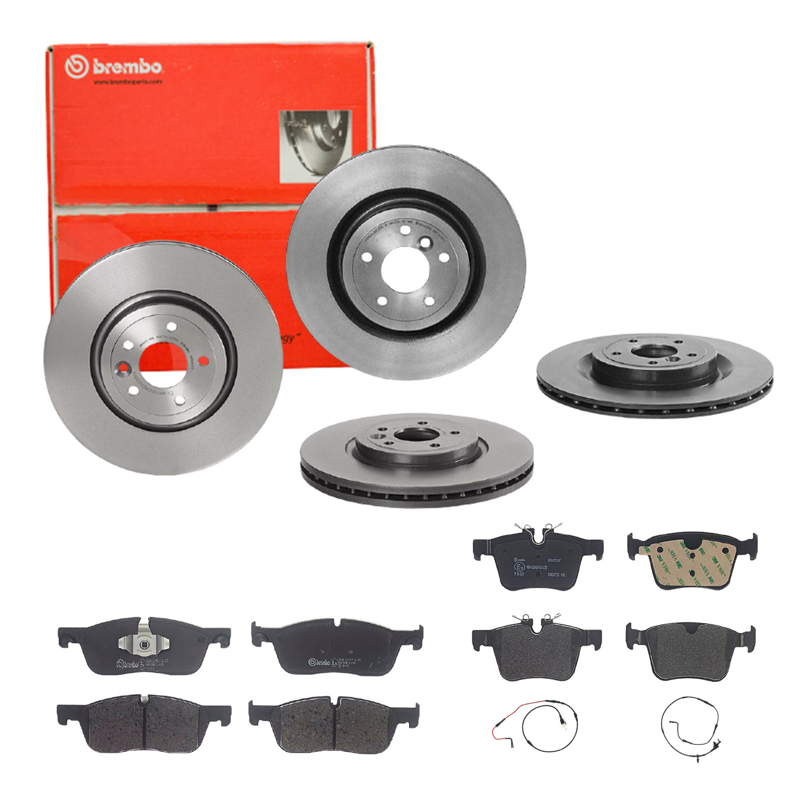 BREMBO Bremsesæt, skivebremser sg00000ecf foraksel indvendig ventileret 325mm 30mm for VOLVO JAGUAR LAND ROVER