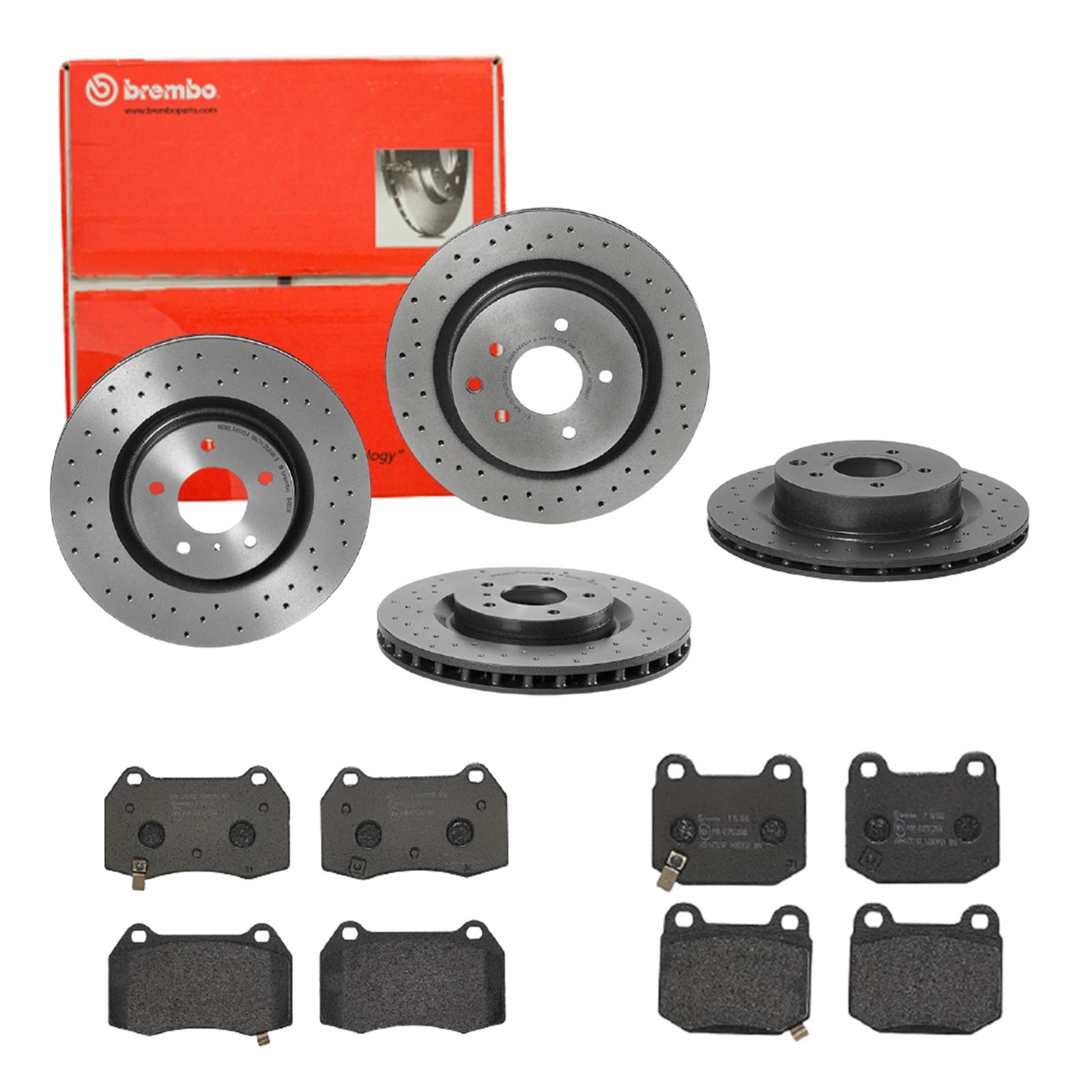 BREMBO Bremsesæt, skivebremser sg00000ed7 bagaksel perforeret/ventileret 322mm 30mm for MASERATI TOYOTA NISSAN SUBARU HONDA MITSUBISHI