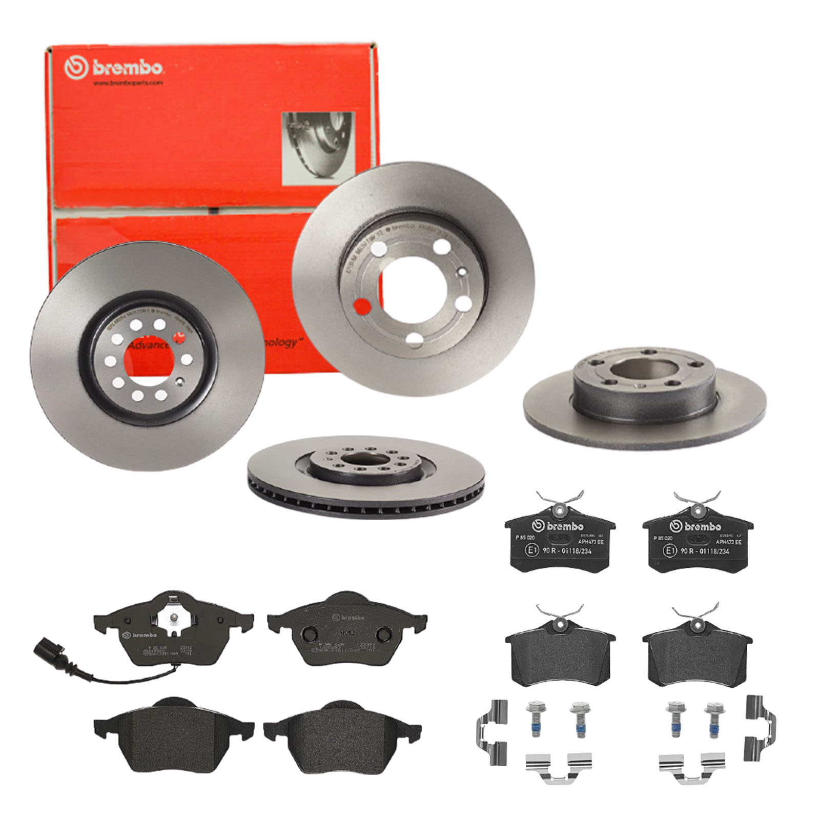 BREMBO Bremsesæt, skivebremser sg00000edy bagaksel fuld 230mm 9mm for PEUGEOT CITROËN FORD ROEWE (SAIC) FIAT ZHONGHUA (BRILLIANCE) DS VW SKODA AUDI SE