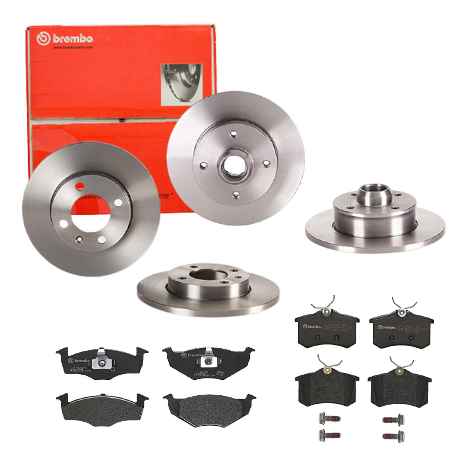 BREMBO Bremsesæt, skivebremser sg00000ee4 bagaksel fuld 239mm 10mm for PEUGEOT MG (SAIC) ROEWE (SAIC) AUDI VW SEAT CITROËN NISSAN SKODA EUROPESTAR REN
