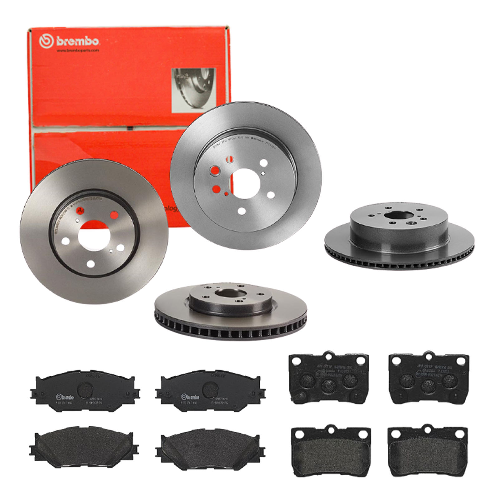 BREMBO Bremsesæt, skivebremser sg00000ee5 bagaksel indvendig ventileret 296mm 18mm for LEXUS TOYOTA TOYOTA (FAW)