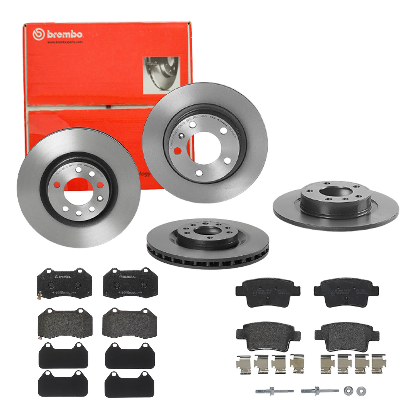 BREMBO Bremsesæt, skivebremser sg00000ee6 bagaksel indvendig ventileret 264mm 28mm for OPEL FIAT VAUXHALL