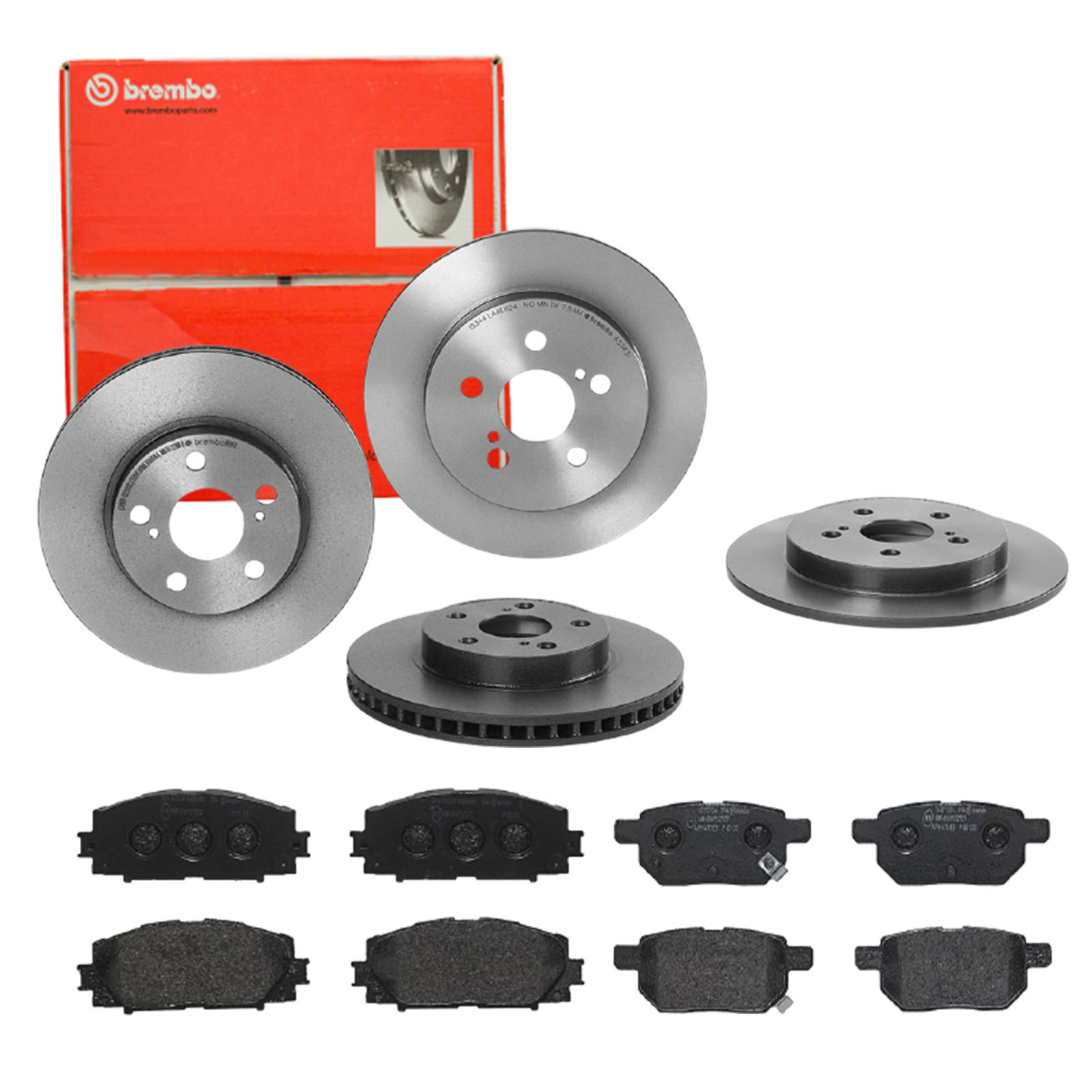BREMBO Bremsesæt, skivebremser sg00000eed bagaksel fuld 259mm 25mm for PONTIAC TOYOTA TOYOTA (FAW) TOYOTA (GAC) LEXUS GEELY JAC HAVAL GREAT WALL