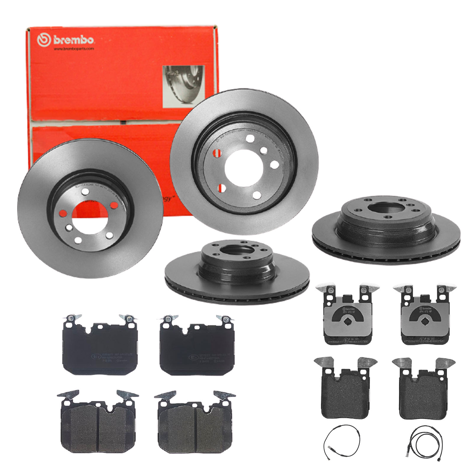 BREMBO Bremsesæt, skivebremser sg00000eef foraksel indvendig ventileret 300mm 24mm for BMW