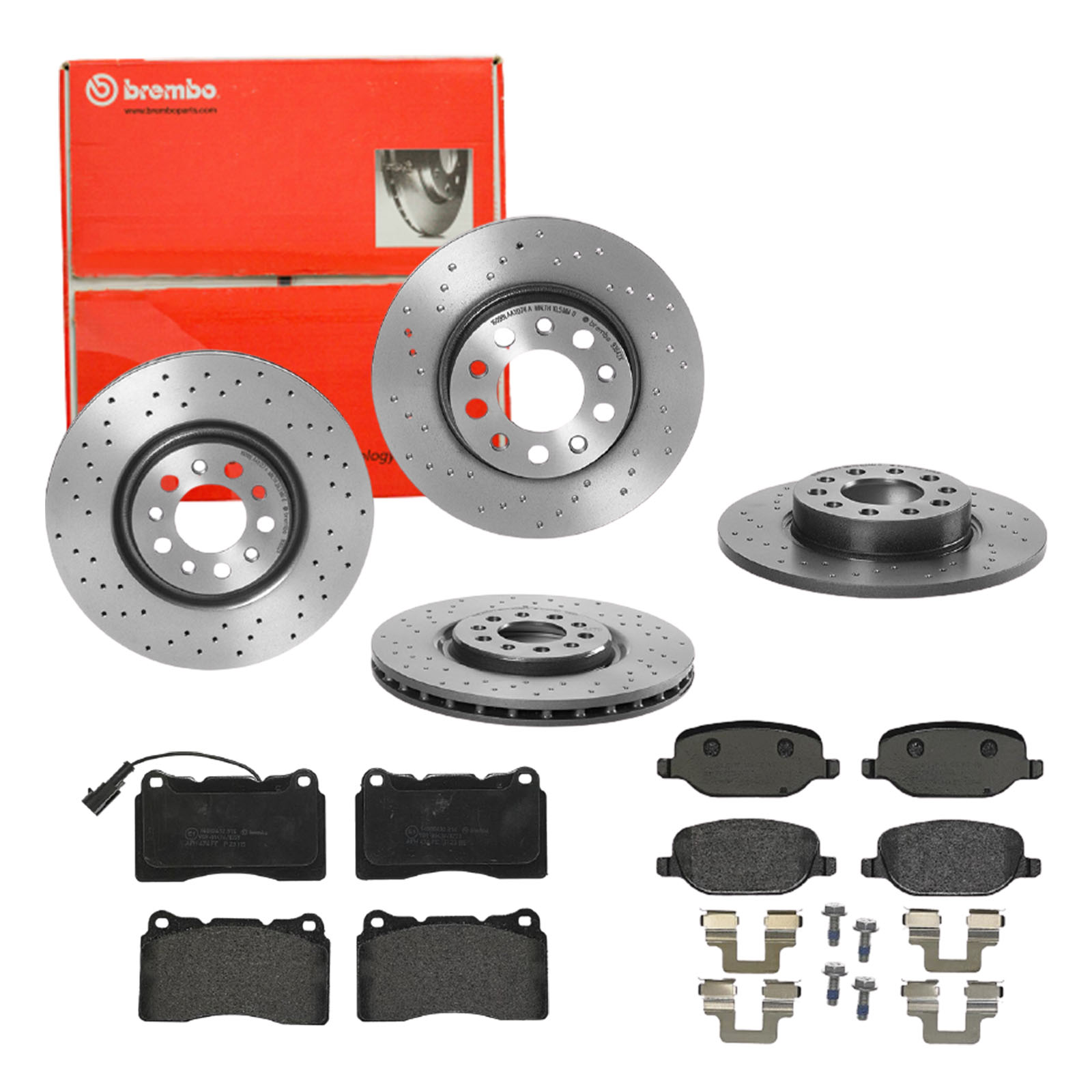 BREMBO Bremsesæt, skivebremser sg00000eeg bagaksel perforeret/ventileret 330mm 12mm for LANCIA ALFA ROMEO JEEP FIAT JEEP (GAC FCA) MASERATI