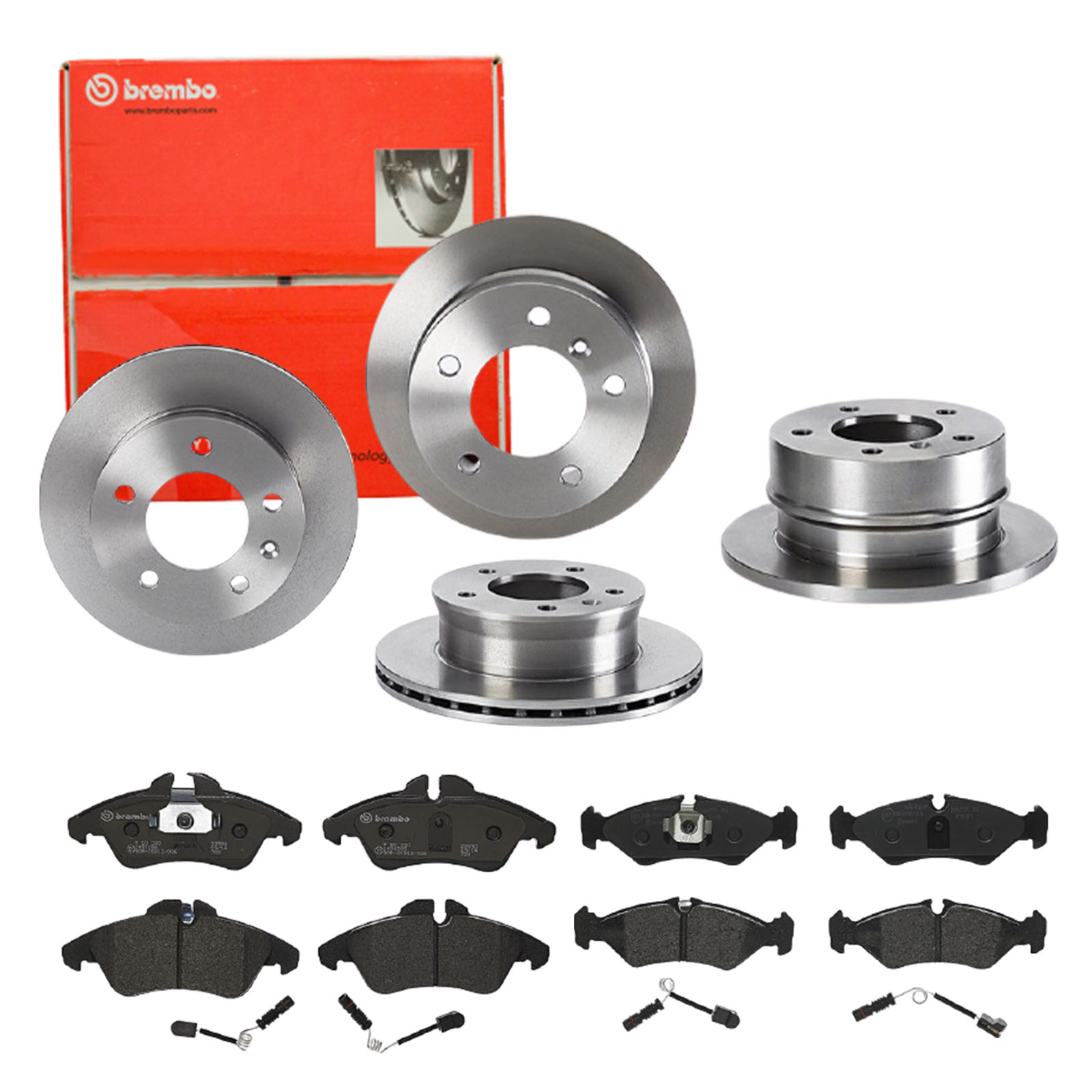 BREMBO Bremsesæt, skivebremser sg00000eek bagaksel fuld 258mm 12mm for MERCEDES-BENZ VW SKODA AUDI