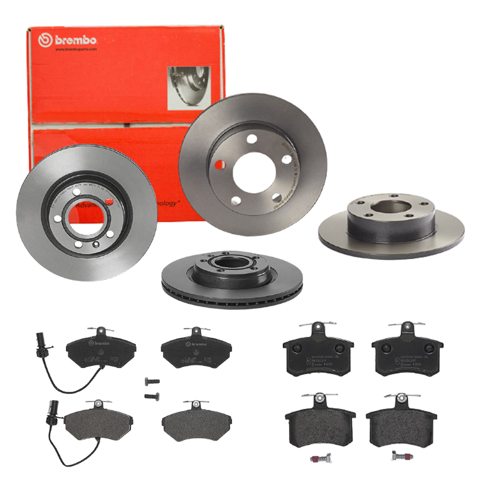 BREMBO Bremsesæt, skivebremser sg00000eeq bagaksel fuld 245mm 22mm for LANCIA FIAT ALFA ROMEO SKODA AUDI SEAT VW KARRY