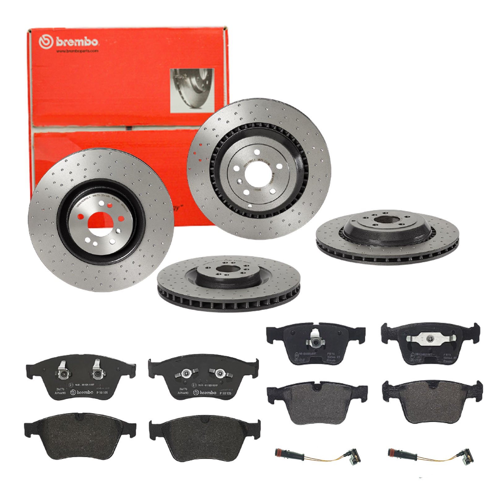 BREMBO Bremsesæt, skivebremser sg00000eet bagaksel perforeret/ventileret 365mm 36mm for MERCEDES-BENZ