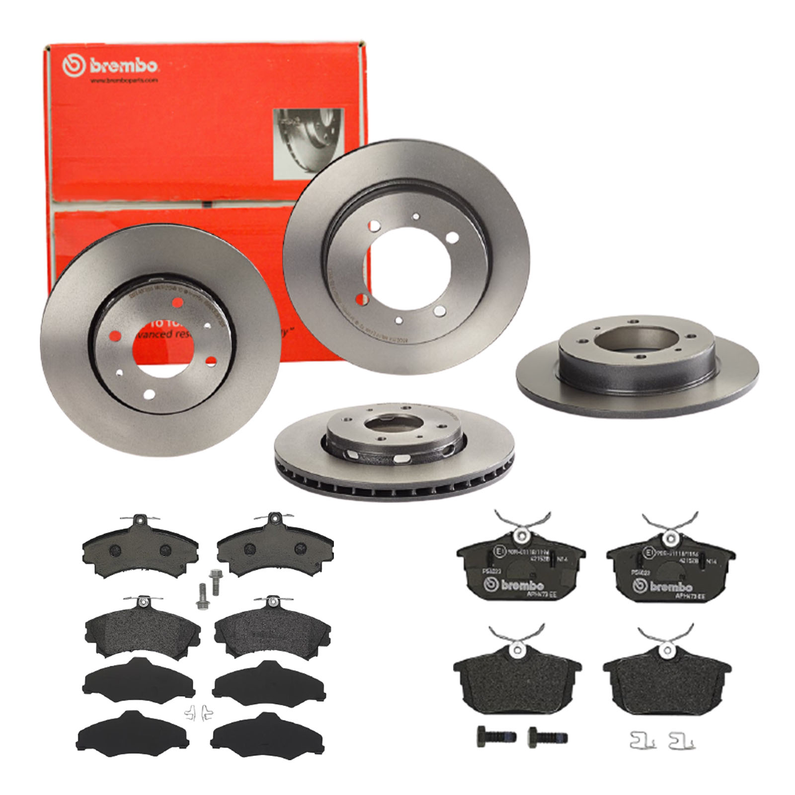 BREMBO Bremsesæt, skivebremser sg00000eex bagaksel indvendig ventileret 281mm 10mm for VOLVO MITSUBISHI HAIMA (FAW) PROTON NISSAN SMART