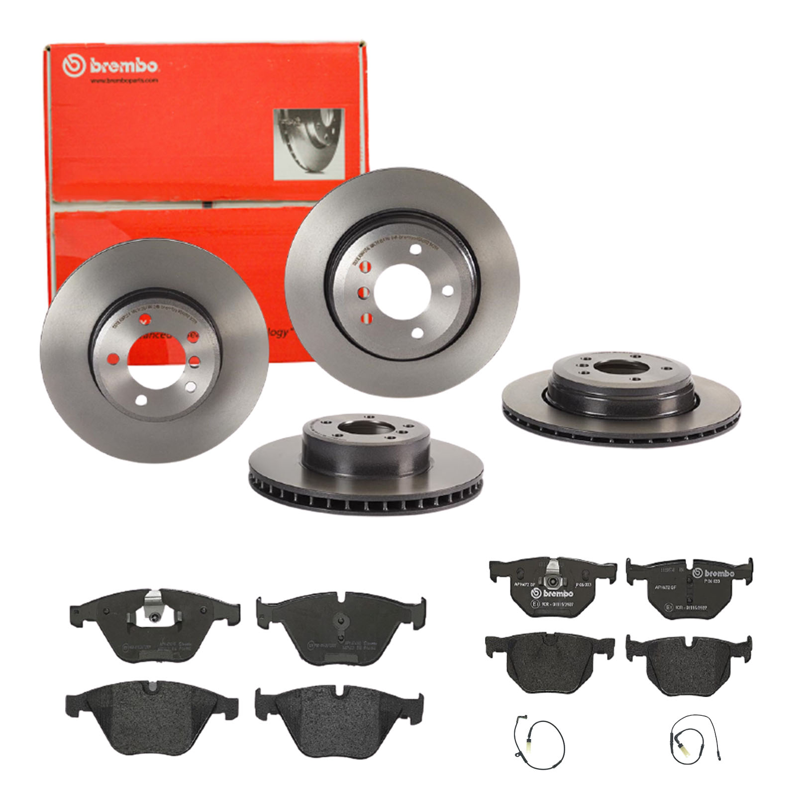 BREMBO Bremsesæt, skivebremser sg00000eey foraksel indvendig ventileret 324mm 20mm for BMW