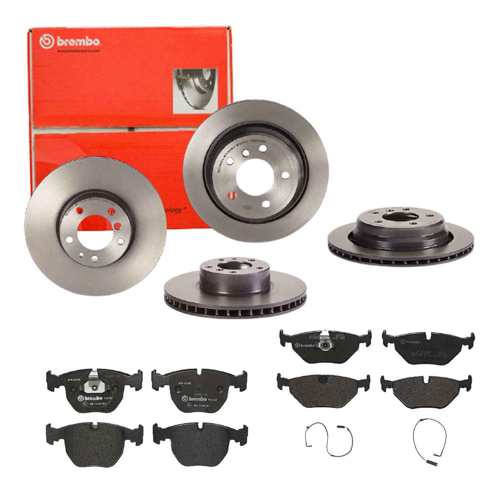 BREMBO Bremsesæt, skivebremser sg00000eez bagaksel indvendig ventileret 298mm 30mm for BMW
