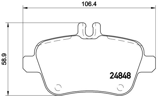 BREMBO Bremsesæt, skivebremser ijdtidjlv2 bagaksel indvendig ventileret 295mm 22mm for MERCEDES-BENZ
