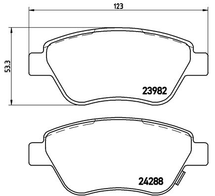BREMBO ijzjsgfpi9 foraksel indvendig ventileret 257mm 22mm for OPEL VAUXHALL FIAT GENERAL MOTORS