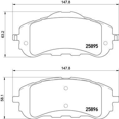 BREMBO Bremsesæt, skivebremser sg000000v7 foraksel indvendig ventileret 283mm 26mm for PEUGEOT