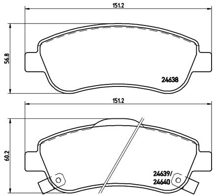 BREMBO Bremsesæt, skivebremser sg000008jl foraksel indvendig ventileret 293mm 28mm for HONDA