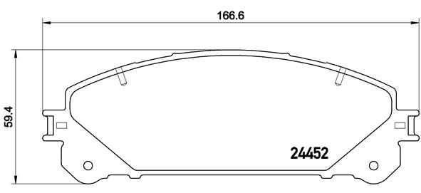 BREMBO Bremsesæt, skivebremser sg000008m4 foraksel indvendig ventileret 328mm 28mm for TOYOTA LEXUS