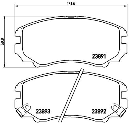 BREMBO Bremsesæt, skivebremser sg000008ma foraksel indvendig ventileret 280mm 26mm for CHEVROLET (SGM) FENGON HYUNDAI KIA (DYK) KIA HORKI (DYK) CHANGA