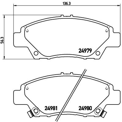 BREMBO Bremsesæt, skivebremser sg000008nb foraksel indvendig ventileret 262mm 21mm for HONDA HONDA (GAC) HONDA (DONGFENG)