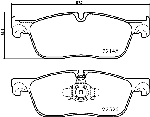 BREMBO Bremsesæt, skivebremser sg00000b5n foraksel indvendig ventileret 325mm 30mm for JAGUAR LAND ROVER
