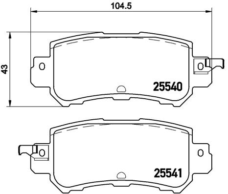 BREMBO Bremsesæt, skivebremser sg00000b61 bagaksel fuld 281mm 9mm for MAZDA