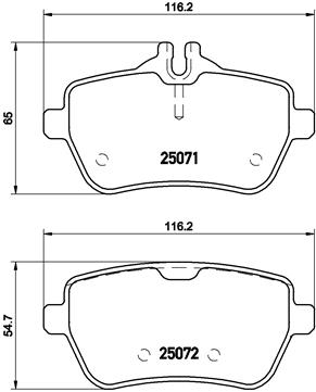 BREMBO Bremsesæt, skivebremser sg00000b62 bagaksel perforeret/ventileret 320mm 24mm for MERCEDES-BENZ