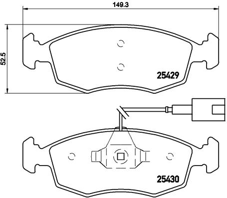 BREMBO Bremsesæt, skivebremser sg00000cir foraksel lukket 257mm 22mm for OPEL FIAT VAUXHALL