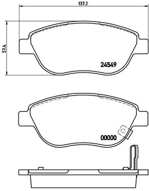 BREMBO Bremsesæt, skivebremser sg00000ciz foraksel lukket 257mm 22mm for OPEL FIAT GENERAL MOTORS VAUXHALL