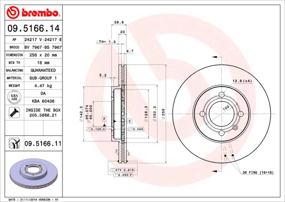 BREMBO Bremsesæt, skivebremser sg00000cjj foraksel indvendig ventileret 256mm 20mm for VW (FAW) SKODA VW SEAT