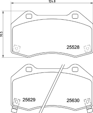 BREMBO Bremsesæt, skivebremser sg00000ckb foraksel lukket 257mm 22mm for OPEL VAUXHALL FIAT