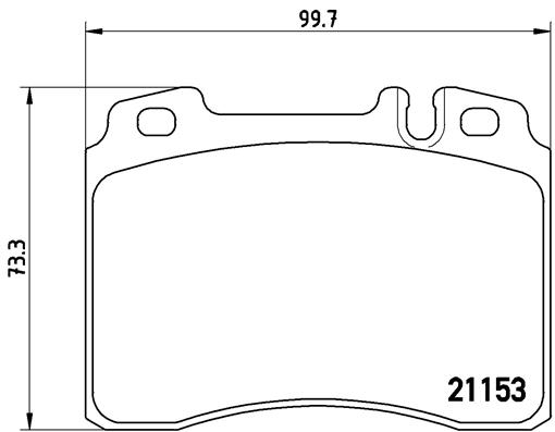 BREMBO Bremsesæt, skivebremser sg00000cko foraksel lukket 288mm 25mm for MERCEDES-BENZ