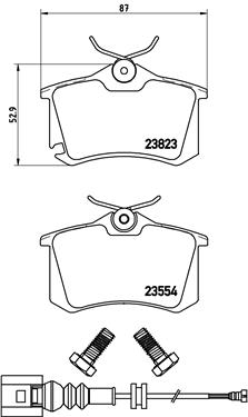 BREMBO Bremsesæt, skivebremser sg00000clg bagaksel fuld 230mm 9mm for SKODA SEAT VW AUDI