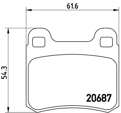 BREMBO Bremsesæt, skivebremser sg00000cm0 bagaksel fuld 258mm 9mm for MERCEDES-BENZ