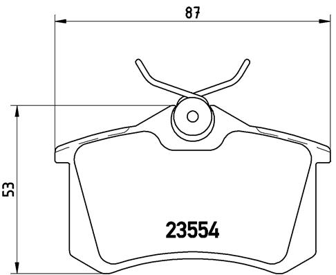 BREMBO Bremsesæt, skivebremser sg00000cm2 bagaksel fuld 253mm 10mm for PEUGEOT CITROËN FORD MG (SAIC) ROEWE (SAIC) FIAT ZHONGHUA (BRILLIANCE) DS SEAT