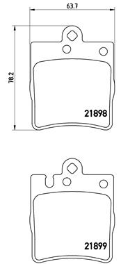 BREMBO Bremsesæt, skivebremser sg00000cm3 bagaksel fuld 290mm 10mm for MERCEDES-BENZ
