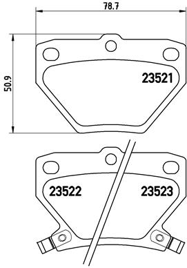 BREMBO Bremsesæt, skivebremser sg00000efa bagaksel indvendig ventileret 276mm 25mm for PONTIAC TOYOTA (GAC) TOYOTA SCION LEXUS