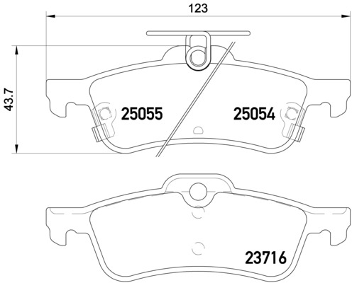 BREMBO Bremsesæt, skivebremser sg00000efh bagaksel indvendig ventileret 293mm 10mm for HONDA