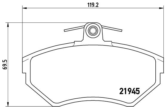 BREMBO Bremsesæt, skivebremser sg00000eg5 bagaksel indvendig ventileret 256mm 20mm for CITROËN PEUGEOT FORD MG (SAIC) ROEWE (SAIC) LANCIA VW ZHONGHUA