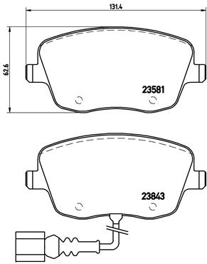 BREMBO Bremsesæt, skivebremser sg00000ejc bagaksel fuld 230mm 25mm for CITROËN FORD ROEWE (SAIC) FIAT ZHONGHUA (BRILLIANCE) PEUGEOT DS SKODA SKODA (SV