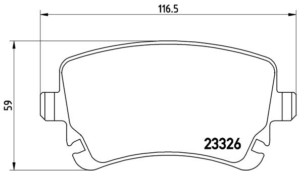 BREMBO Bremsesæt, skivebremser sg00000eke bagaksel indvendig ventileret 347mm 22mm for SEAT AUDI (FAW) AUDI SKODA VW