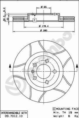 BREMBO Bremsesæt, skivebremser sg00000ekm bagaksel lukket 239mm 22mm for CITROËN FORD ROEWE (SAIC) FIAT VW (FAW) ZHONGHUA (BRILLIANCE) PEUGEOT DS SEAT