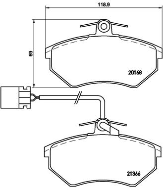 BREMBO Bremsesæt, skivebremser sg00000em4 bagaksel indvendig ventileret 280mm 22mm for PEUGEOT MG (SAIC) ROEWE (SAIC) SEAT CITROËN AUDI VW SKODA RENAU