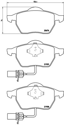 BREMBO Bremsesæt, skivebremser sg00000em9 foraksel indvendig ventileret 288mm 25mm for PEUGEOT MG (SAIC) ROEWE (SAIC) SKODA CITROËN VW SEAT AUDI AUDI
