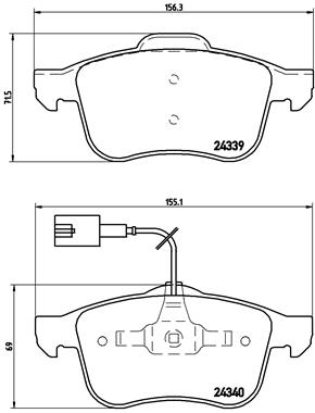 BREMBO Bremsesæt, skivebremser sg00000emy bagaksel perforeret 278mm 12mm for LANCIA ALFA ROMEO FIAT (GAC) JEEP FIAT JEEP (GAC FCA) CHRYSLER DODGE