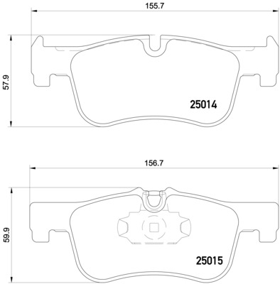BREMBO Bremsesæt, skivebremser sg00000enj bagaksel indvendig ventileret 284mm 11mm for BMW