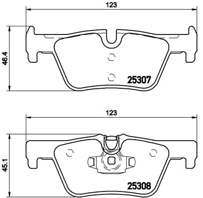 BREMBO Bremsesæt, skivebremser sg00000enp bagaksel indvendig ventileret 284mm 11mm for BMW