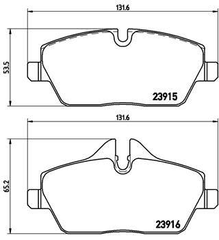 BREMBO Bremsesæt, skivebremser sg00000ent bagaksel perforeret 280mm 10mm for MINI BMW