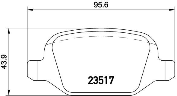 BREMBO Bremsesæt, skivebremser sg00000eo7 bagaksel fuld 251mm 15mm for LANCIA ALFA ROMEO FIAT