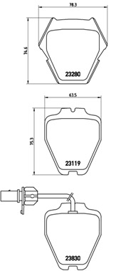 BREMBO Bremsesæt, skivebremser sg00000eo9 foraksel indvendig ventileret 323mm 22mm for AUDI VW SEAT SKODA
