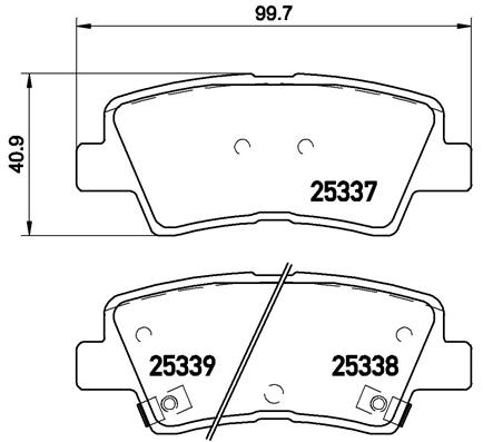 BREMBO Bremsesæt, skivebremser sg00000eoj bagaksel fuld 256mm 10mm for GEELY KIA HYUNDAI KIA (DYK) HYUNDAI (BEIJING) SSANGYONG