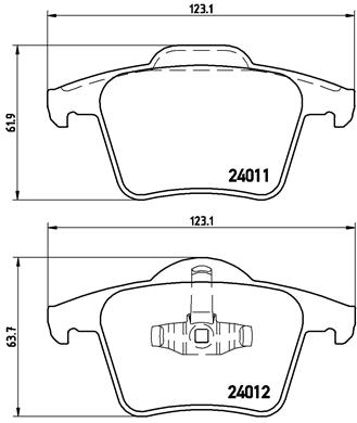 BREMBO Bremsesæt, skivebremser sg00000eoz foraksel indvendig ventileret 308mm 28mm for VOLVO